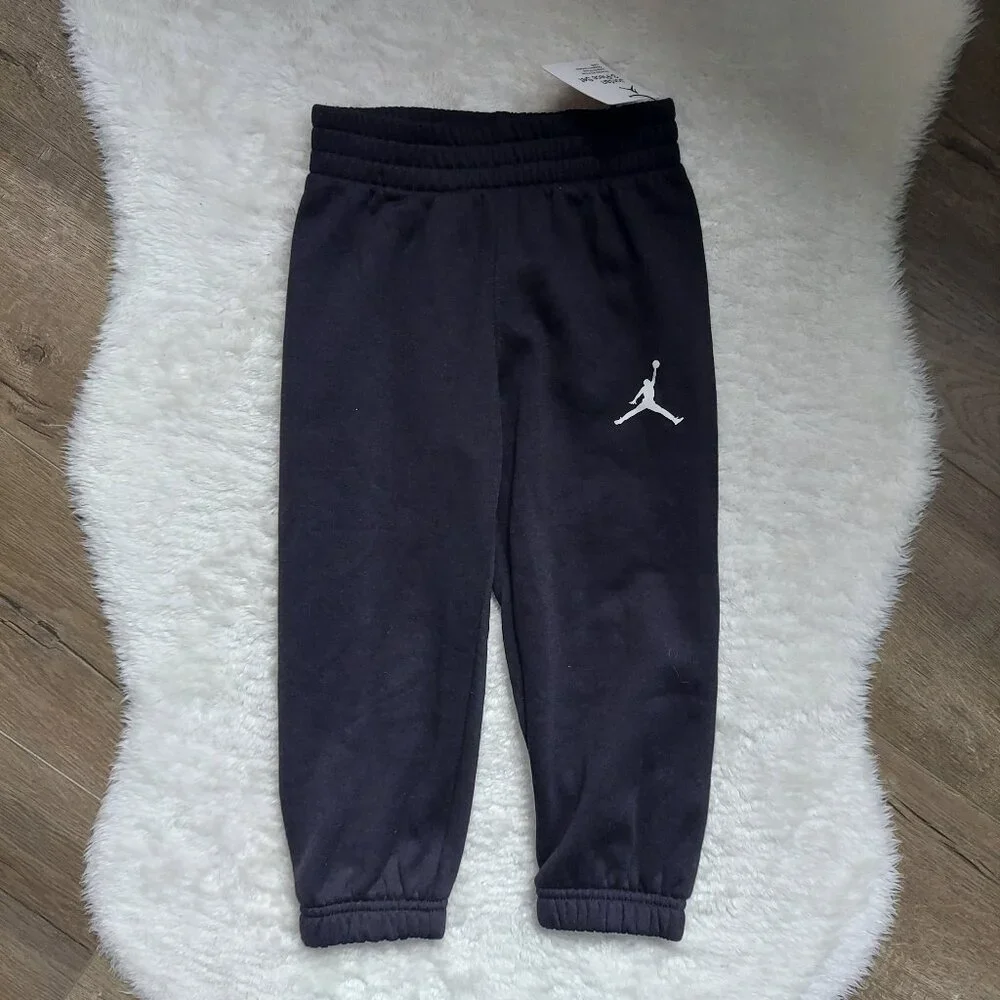 NWT Jordan Jogger Sweatpants Black Size 3T - Picture 2 of 4